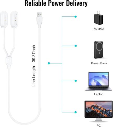 كابل شحن مغناطيسي لجهاز GPS Dog XL & XL Adventure، سلك USB للشحن السريع 2 في 1، بديل متين لجهاز تعقب GPS الذكي للكلاب in Kuwait