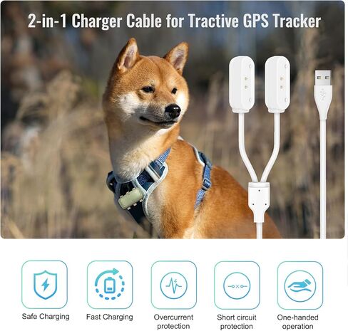 كابل شحن مغناطيسي لجهاز GPS Dog XL & XL Adventure، سلك USB للشحن السريع 2 في 1، بديل متين لجهاز تعقب GPS الذكي للكلاب in Kuwait