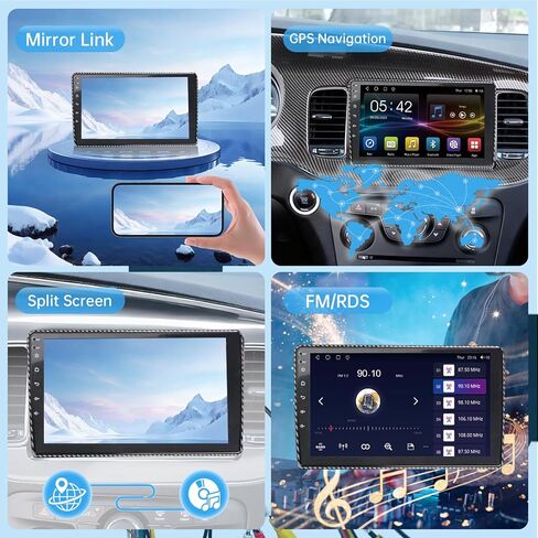 راديو سيارة 4+64 جيجا لسيارة دودج تشارجر 9 بوصة تعمل باللمس 2011 2012 2013 2014 ستيريو، Carplay لاسلكي/Andriod Auto/Bluetooth/WiFi // EQ Audio/AM/FM/ملاحة/كاميرا AHD in Kuwait
