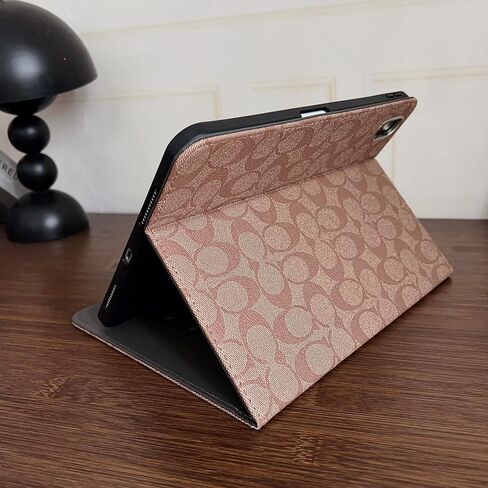 Brown Designer PU Leather Case for iPad 11th Generation 11-inch (2025, A16) & iPad 10th Generation 10.9-inch (2022), Soft TPU Back Cover with Pencil Holder, Multi-Angle Stand, Auto Sleep/Wake Function in Saudi Arabia