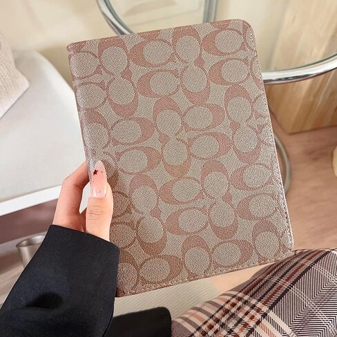 Brown Designer PU Leather Case for iPad 11th Generation 11-inch (2025, A16) & iPad 10th Generation 10.9-inch (2022), Soft TPU Back Cover with Pencil Holder, Multi-Angle Stand, Auto Sleep/Wake Function in Saudi Arabia