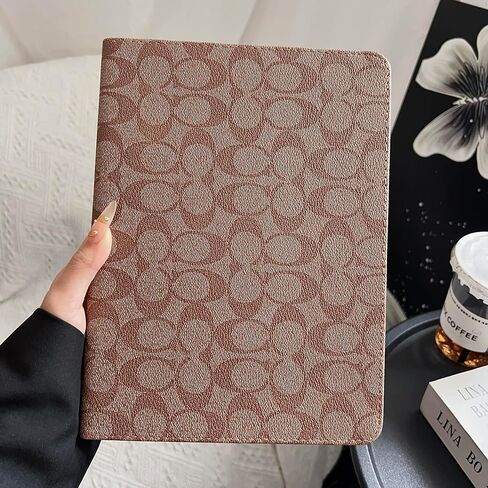 Brown Designer PU Leather Case for iPad 11th Generation 11-inch (2025, A16) & iPad 10th Generation 10.9-inch (2022), Soft TPU Back Cover with Pencil Holder, Multi-Angle Stand, Auto Sleep/Wake Function in Saudi Arabia