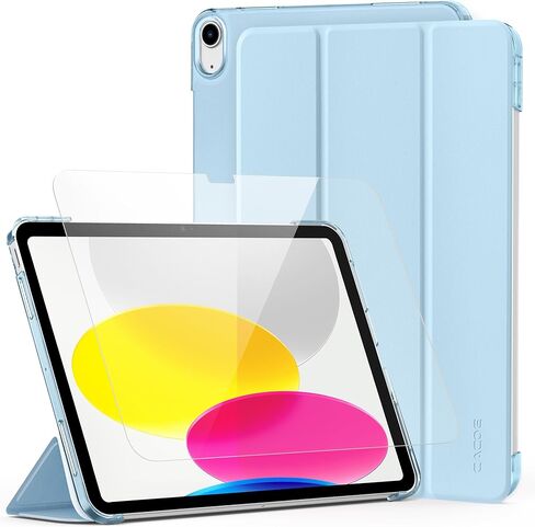 حافظة CACOE لجهاز iPad A16 الجيل الحادي عشر/العاشر (2025/2022) مع واقي شاشة 11/10.9 بوصة - غطاء حماية كامل لجهاز iPad 11/10 Gen، أزرق داكن in Kuwait