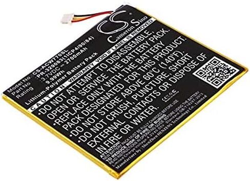 2700mAh X-Longer Tablet Battery for Acer Iconia One 7 B1-770 (KT.0010H.003, PR-329083) in Kuwait