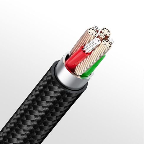 Trusmi USB C to Lightning Cable Fast Charging, 90° Right Angle LED Braided iPhone Charger Cord, Zinc Alloy Durable Data Sync Cable for iPhone, iPad in Kuwait