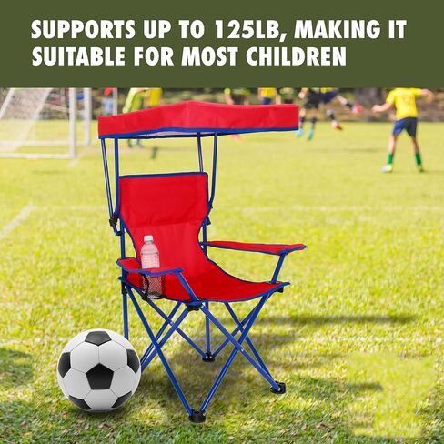 Canopy Chair with Safety Lock (125 lb. Capacity), Red/Blue in Kuwait
