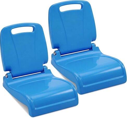 Karenhi 2 Pack Foldable Adult Pool Seat Portable Poolside Chair Stadium Seats with Back Support for Poolside Tailgating Beach Camping Picnic Chair Indoor Outdoor in Kuwait