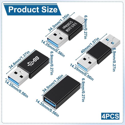 محول USB إلى USB 4 أنواع من مجموعة محولات USB3.0 USB3.0 أنثى إلى أنثى وذكر ذكر وإناث ذكور 10 جيجابت في الثانية USB-3.1 نوع A-Type A لأجهزة الكمبيوتر المحمول USB-3.0 Hub كاميرا مراقبة in Kuwait