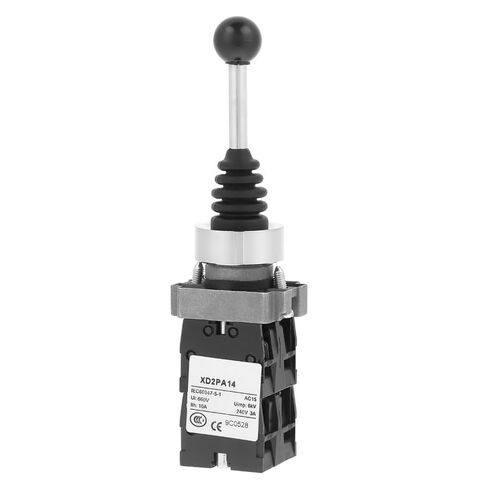 MOPFOL XD2PA14 4NO Locked Latching Joystick Switch – 4-Position Industrial Control for Magnetic Starters, Water & Oil Resistance 22mm Mount in Kuwait