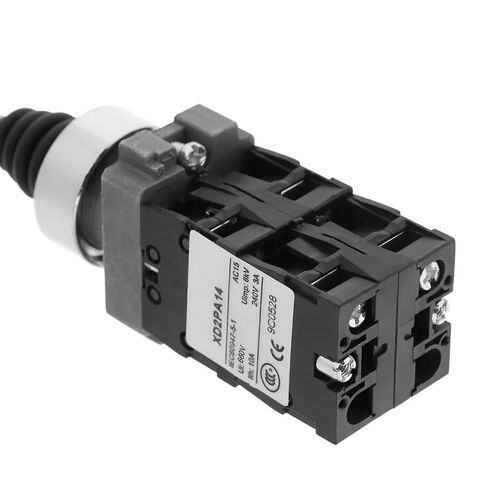 MOPFOL XD2PA14 4NO Locked Latching Joystick Switch – 4-Position Industrial Control for Magnetic Starters, Water & Oil Resistance 22mm Mount in Kuwait