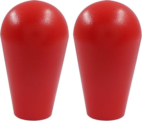 Zorveiio 2X عصا تحكم بيضاوية الشكل، كرة رأس عصا التحكم Ellipse Topball، مقبض لعبة أركيد لمجموعة لاعبين DIY/استبدال (أحمر وأحمر) in Kuwait