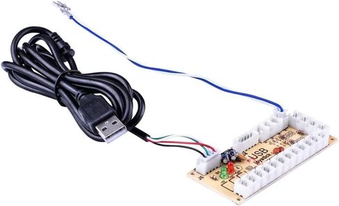 DIY Zero Delay Arcade USB Encoder Board Cable Set to Joystick for Mame Jamma PC in Kuwait
