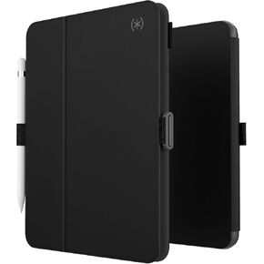 حافظة Speck StyleFolio لجهاز iPad A16 2025 الجيل الحادي عشر/العاشر 2022 مقاس 10.9 بوصة - غطاء بحامل نحيف، حافظة مقاومة للخدش مع حامل أقلام، أسود/أبيض in Kuwait