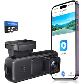 Seventour Mini 2K Dash Cam Front Cam for Cars، كاميرا Dash Cam للسيارات، Dashcam WiFi مدمج مع التحكم في التطبيق، زاوية واسعة 170 درجة، WDR، وضع وقوف السيارات 24 ساعة، رؤية ليلية، مستشعر G، يتضمن بطاقة 32 جيجابايت in Kuwait
