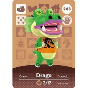 Drago - Nintendo Animal Crossing Happy Home Designer Amiibo Card - 243 by Nintendo in Saudi Arabia