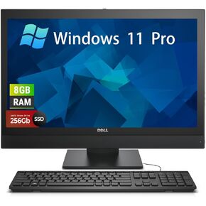 كمبيوتر مكتبي Dell OptiPlex 5250 الكل في واحد | ويندوز 11 برو | شاشة مقاس 21.5 بوصة (1920 × 1080) | Intel G4560 | ذاكرة وصول عشوائي (RAM) سعة 8 جيجابايت | محرك أقراص SSD سعة 256 جيجابايت | لوحة مفاتيح | ماوس | WiFi | بدون كاميرا (متجدد) in Kuwait