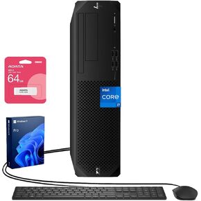 كمبيوتر مكتبي HP Z2 G9 SFF Business Workstation، Intel 20-Core i7-14700K (حتى 5.6 جيجا هرتز)، 64 جيجا DDR5، 2 تيرابايت SSD، DP، Type-C، Wi-Fi، لوحة مفاتيح وماوس سلكية، Windows 11 Pro، كمبيوتر شخصي صغير الحجم عالي الأداء in Kuwait