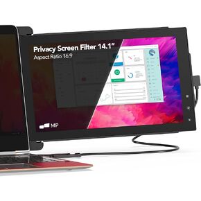 شاشة خصوصية لشاشة الكمبيوتر المحمول MP Moblie Pixels مقاس 14.1 بوصة لشاشة خصوصية 16:9 لشاشة الكمبيوتر المحمول/شاشة العرض - درع خصوصية شاشة الكمبيوتر المحمول وواقي مضاد للوهج in Kuwait
