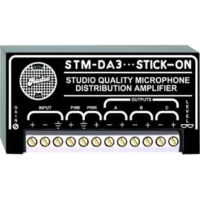 RDL STM-DA3 1x3 مضخم توزيع الميكروفون عزل كهربائي وصوتي، جودة الاستوديو منخفضة الضوضاء in Kuwait