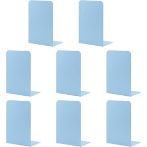 MSDADA Bookends, Book Ends for Book Shelves, Bookends for Office, Book Ends for Heavy Books,Metal Bookend Supports, Modern Minimalist Style Bookends, Milky White (4Pairs) in Kuwait