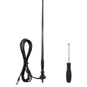 Marine Radio Antenna Rubber Duck Flexible Mast FM AM Radio Antenna with 9.84Ft Cable DIN Connector Universal Antennas for Car Pickup Truck Boat Camper RV Motorhome Tractor Yacht ATV UTV in Kuwait
