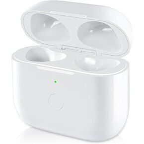 for Air pod 3 Gen Wireless Charging Case ，Replacement for air pods 3 Charger Cases,Support to Bluetooth Sync Pairing, Rear Button-White (No Earbuds) in Kuwait