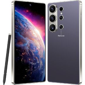 I26 Ultra Unlocked Smartphone,6.99" HD+ Display,Built in Pen,16+512GB Unlocked Phone,Snapdragon 8 Gen4,7000mAh Dual Speakers 5G/Face ID/Fingerprint Lock/Dual SIM/GPS (Dark Purple) in Kuwait