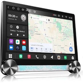 ATOTO S8 Gen4 11.5 بوصة 2K QLED Android Double DIN ستيريو سيارة مع مقابض مزدوجة، 4G LTE، CarPlay اللاسلكي وAndroid Auto، AI مدعوم من ChatGPT، DSP Hi-Fi، 4V Pre-Out، مخرج بصري / محوري، تتبع GPS in Kuwait