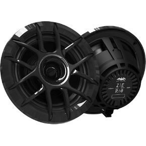 Wet Sounds ZERO-6-XZ-B Black 6.5" Neodymium Powersport & Marine Speakers w/Horn-Loaded Titanium Tweeters, Pair, Compatible with 2014+ Harley Touring (Renewed) in Kuwait
