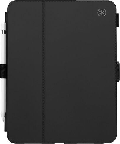 حافظة Speck StyleFolio لجهاز iPad A16 2025 الجيل الحادي عشر/العاشر 2022 مقاس 10.9 بوصة - غطاء بحامل نحيف، حافظة مقاومة للخدش مع حامل أقلام، أسود/أبيض in Kuwait
