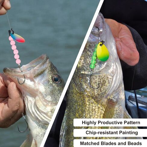 15 حزمة من أدوات الحفارات Walleye مقاس 47 بوصة ووزن 15 رطلًا، مجموعة صنع طعم الصيد أحادية الزاحف، أداة تعويم كولورادو سبينر الأخطبوط السنانير للتصيد في المياه العذبة in Kuwait
