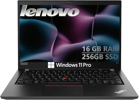 لاب توب لينوفو ثينك باد T14 للأعمال، شاشة 14 بوصة عالية الدقة، كور i5-10310U، ذاكرة وصول عشوائي DDR4 سعة 16 جيجا، 256 جيجا اس اس دي، كاميرا ويب، HDMI، ويندوز 11 برو (متجدد) in Kuwait