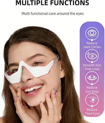 Under Eye Red Light Therapy Device, Red Light Therapy Glasses for Eye, Newtiful Eye Pods for Eye Bags, Lightweight Eye Massager, Red Light Eye Therapy Eyepods for Under Eye Dark Circless in Saudi Arabia