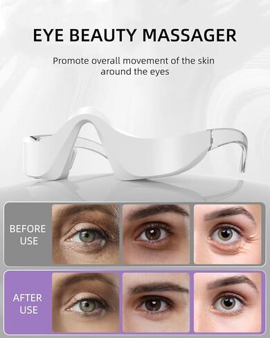 Under Eye Red Light Therapy Device, Red Light Therapy Glasses for Eye, Newtiful Eye Pods for Eye Bags, Lightweight Eye Massager, Red Light Eye Therapy Eyepods for Under Eye Dark Circless in Saudi Arabia