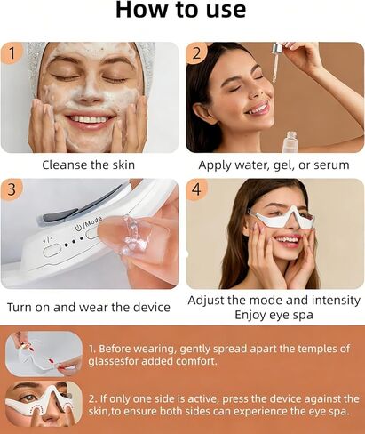 Under Eye Red Light Therapy Device, Red Light Therapy Glasses for Eye, Newtiful Eye Pods for Eye Bags, Lightweight Eye Massager, Red Light Eye Therapy Eyepods for Under Eye Dark Circless in Saudi Arabia