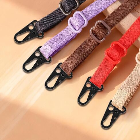 6pcs Metal Tactical Snap Hook 1 Inch Metal Snap Hook Heavy Duty Snaps Hooks Sling Clips Metals Clip Hooks for Paracord Outdoors Bag Backpack Keychain Lanyard Accessories(Black) in Kuwait