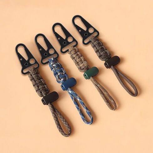 6pcs Metal Tactical Snap Hook 1 Inch Metal Snap Hook Heavy Duty Snaps Hooks Sling Clips Metals Clip Hooks for Paracord Outdoors Bag Backpack Keychain Lanyard Accessories(Black) in Kuwait