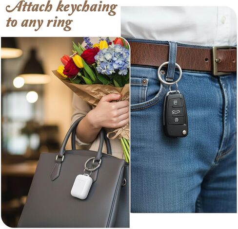 4PCS Metal O Ring Round Carabiner 1.89inch Large Silver Key Rings Heavy Duty Keychain Flat Spring O-Ring Keysring Clip for Purse Strap Handbag Key Chain Hooks Accessoriess in Kuwait
