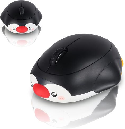 Cute Duck Bluetooth Wireless Mouse -Rechargeable,Dual Mode Connection, Silent Scroll Wheel, 1600 DPI - Perfect for Laptops, PCs, and Tablets (Yellow) in Kuwait