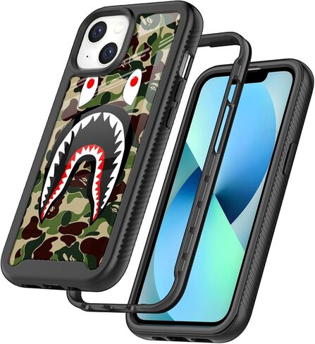 تصميم Street Fashion رائع ومضحك Dunk لكرة السلة متوافق مع جراب iPhone 14/13 جراب للأولاد والرجال غطاء متين فاخر مقاوم للصدمات بطبقة مزدوجة ناعمة من مادة TPU ممتص للصدمات لكامل الجسم in Kuwait