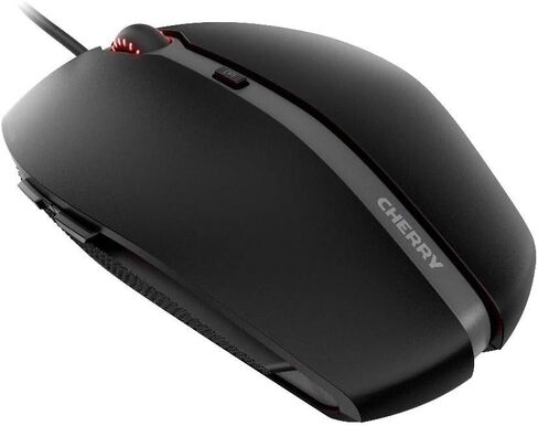 ماوس Cherry GENTIX 4K USB بصري 3600 نقطة في البوصة يمكن استخدامه بكلتا اليدين، أسود (متجدد) in Kuwait