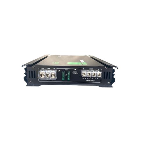 Audio360 AD1500.2 2-Channel Car Audio Amplifier, 1500W Max Power, Compact Class AB Amp with Dual 25A Fuses, 90dB SNR, Stereo/Bridged Mode in Kuwait