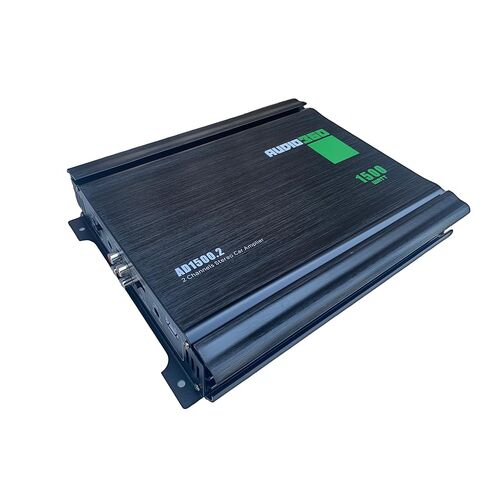 Audio360 AD1500.2 2-Channel Car Audio Amplifier, 1500W Max Power, Compact Class AB Amp with Dual 25A Fuses, 90dB SNR, Stereo/Bridged Mode in Kuwait