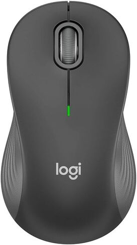 تصميم ماوس لاسلكي من Logitech Signature M550L بحجم قياسي، نقرة صامتة، اتصال بلوتوث أو USB، متوافق مع أنظمة التشغيل Windows وMacOS وLinux وChromeOS وiPadOS وAndroid - جرافيت in Kuwait