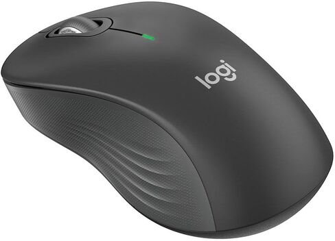 تصميم ماوس لاسلكي من Logitech Signature M550L بحجم قياسي، نقرة صامتة، اتصال بلوتوث أو USB، متوافق مع أنظمة التشغيل Windows وMacOS وLinux وChromeOS وiPadOS وAndroid - جرافيت in Kuwait