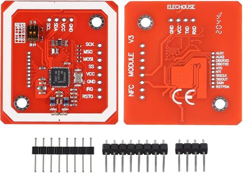 AITRIP 1PCS PN532 NFC NXP RFID Module V3 Kit بالقرب من مجموعة قارئ الاتصالات الميدانية I2C SPI HSU مع بطاقة مفتاح S50 بيضاء متوافقة مع Arduino Raspberry Pi DIY الهاتف الذكي Android Phone in Kuwait