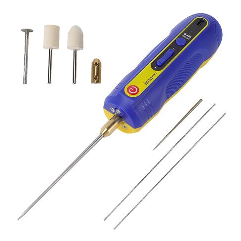Jectse Glue Remover, Electric Mobile Phone Screen Repair Tool with 6 Needle Tips, 3 Speeds, Green LED Light, for Degumming, Grinding, Polishing, Rechargeable Handle (IR10 Glue Remover) in Kuwait