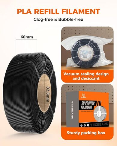 TECBEARS PETG Filament Refill 1.75mm, 3D Printer Filament Refill for Reusable Spool, Dimensional Accuracy +/- 0.02mm, 1kg per Spool, 2 Pack, Olive Green in Saudi Arabia