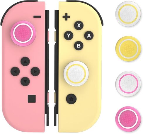 NANANINO Cute Silicone Joycon Thumb Grip Caps (Yellow) in Kuwait