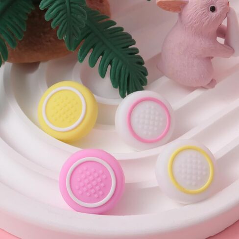 NANANINO Cute Silicone Joycon Thumb Grip Caps (Yellow) in Kuwait